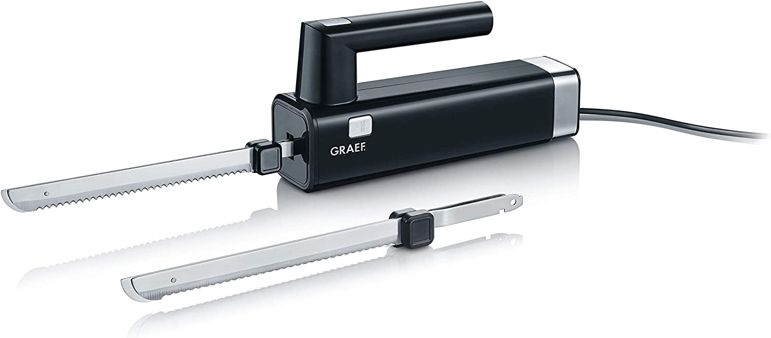 Graef EK502EU Electric Knife - Stainless Steel Knife - Black