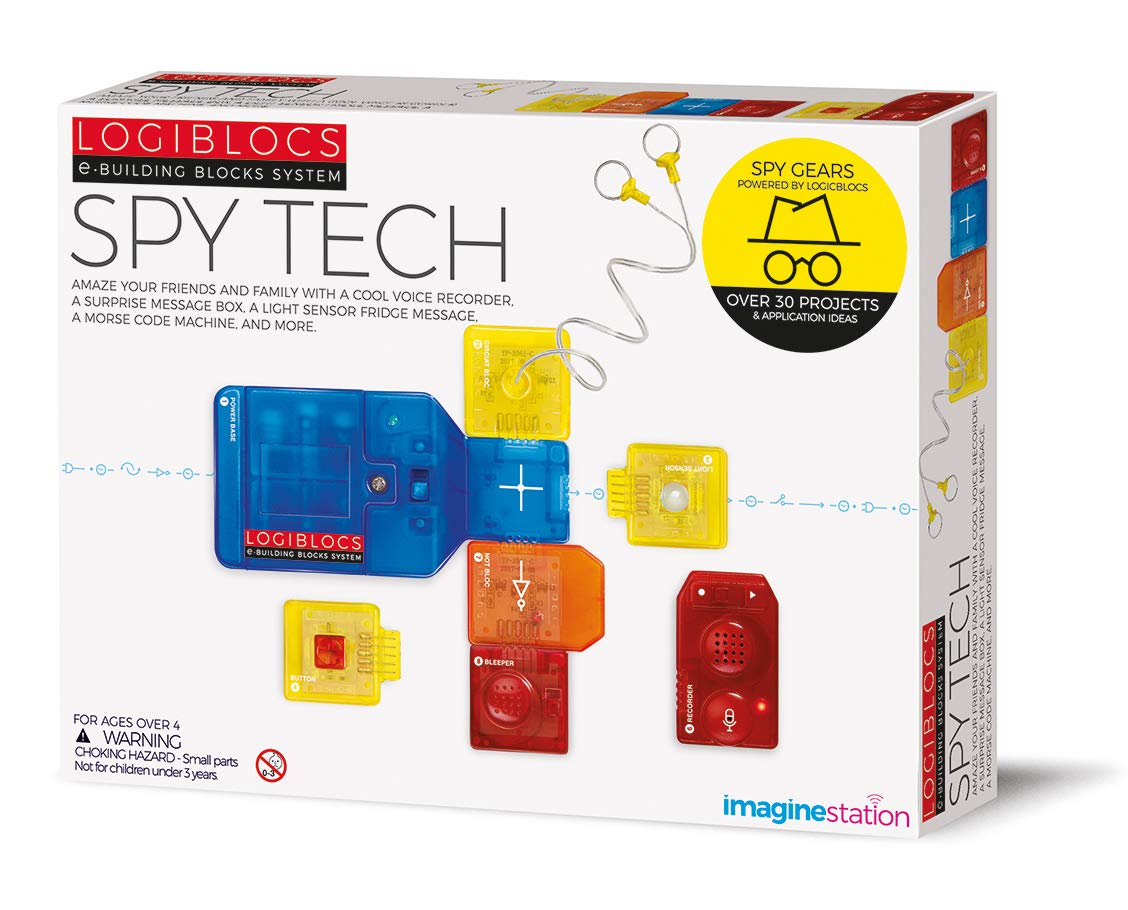 4M Logiblocs Spy Tech 406805 Medium White