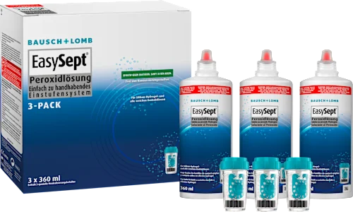 Bausch&Lomb Easysept contact lens care solution (3 x 360 ml), 1.08 l