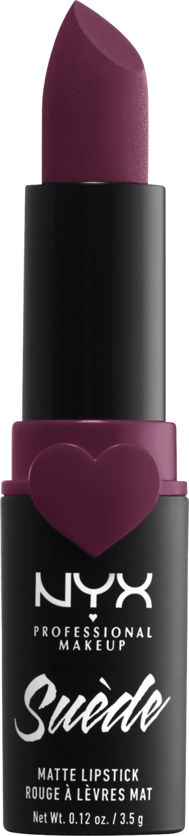 NYX PROFESSIONAL MAKEUP Lipstick Suede Matte Lipstick Girl Bye 10, 3.5 G