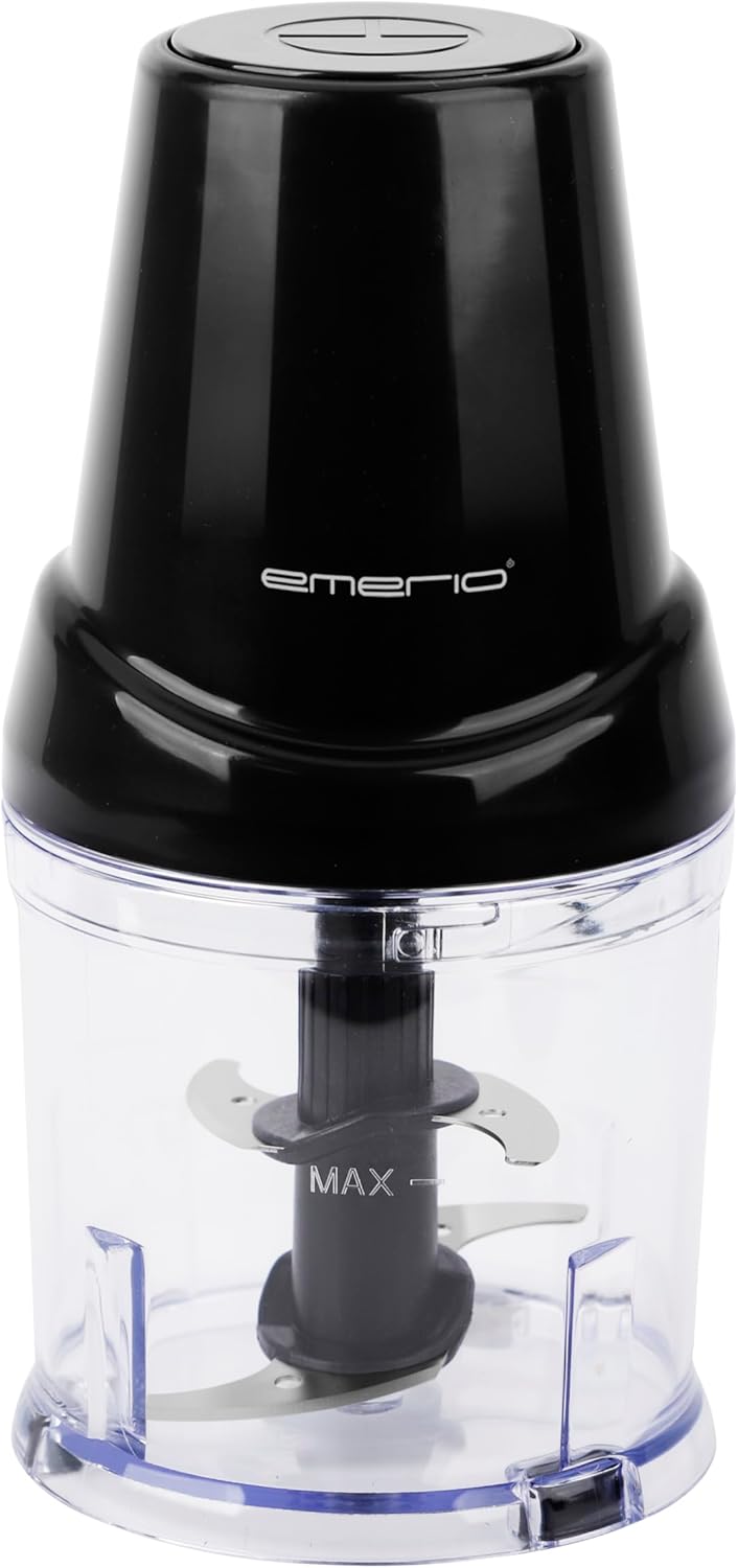 EMERIO Chopper with 500 ml Container Volume Strong 400 W DC Motor Electric Multi Chopper 4 Stainless Steel Blades for Chopping Meat, Onions, Fruit, Vegetables