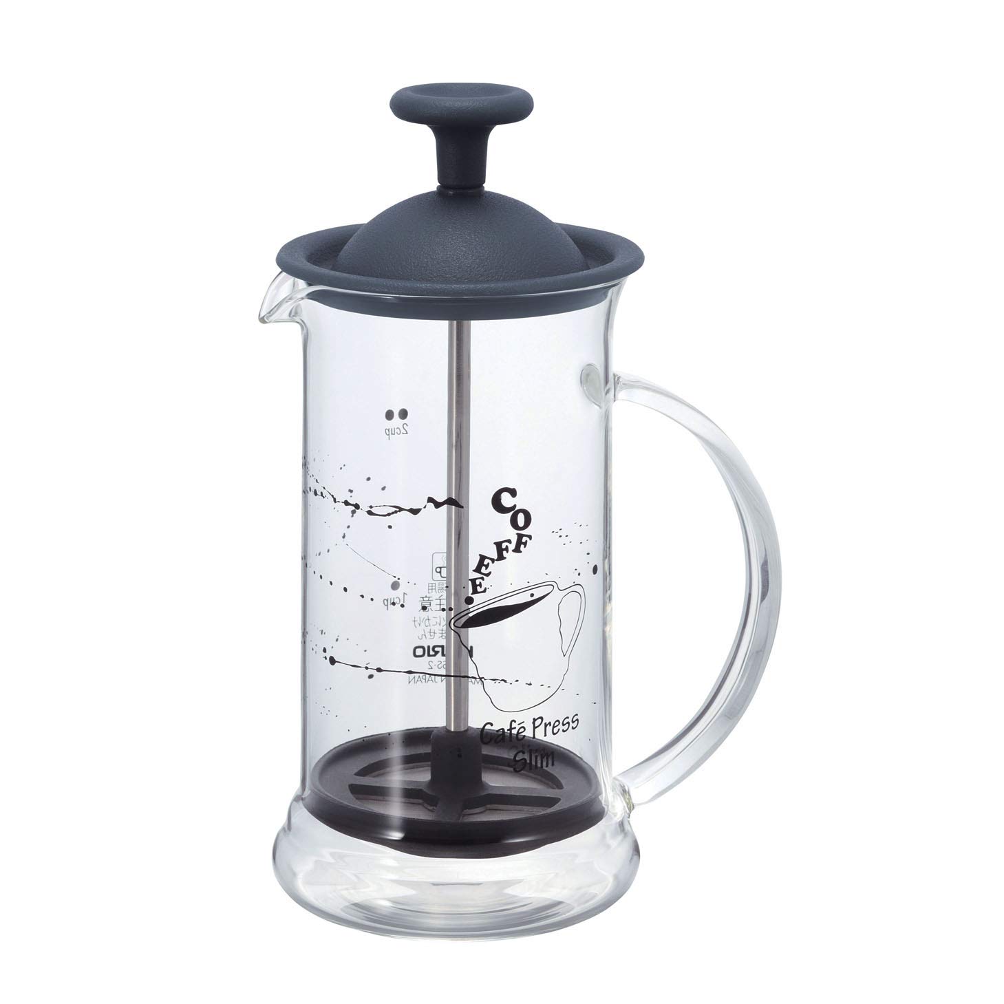 Hario Vd Slim Cafe French Press Coffee Maker, Black