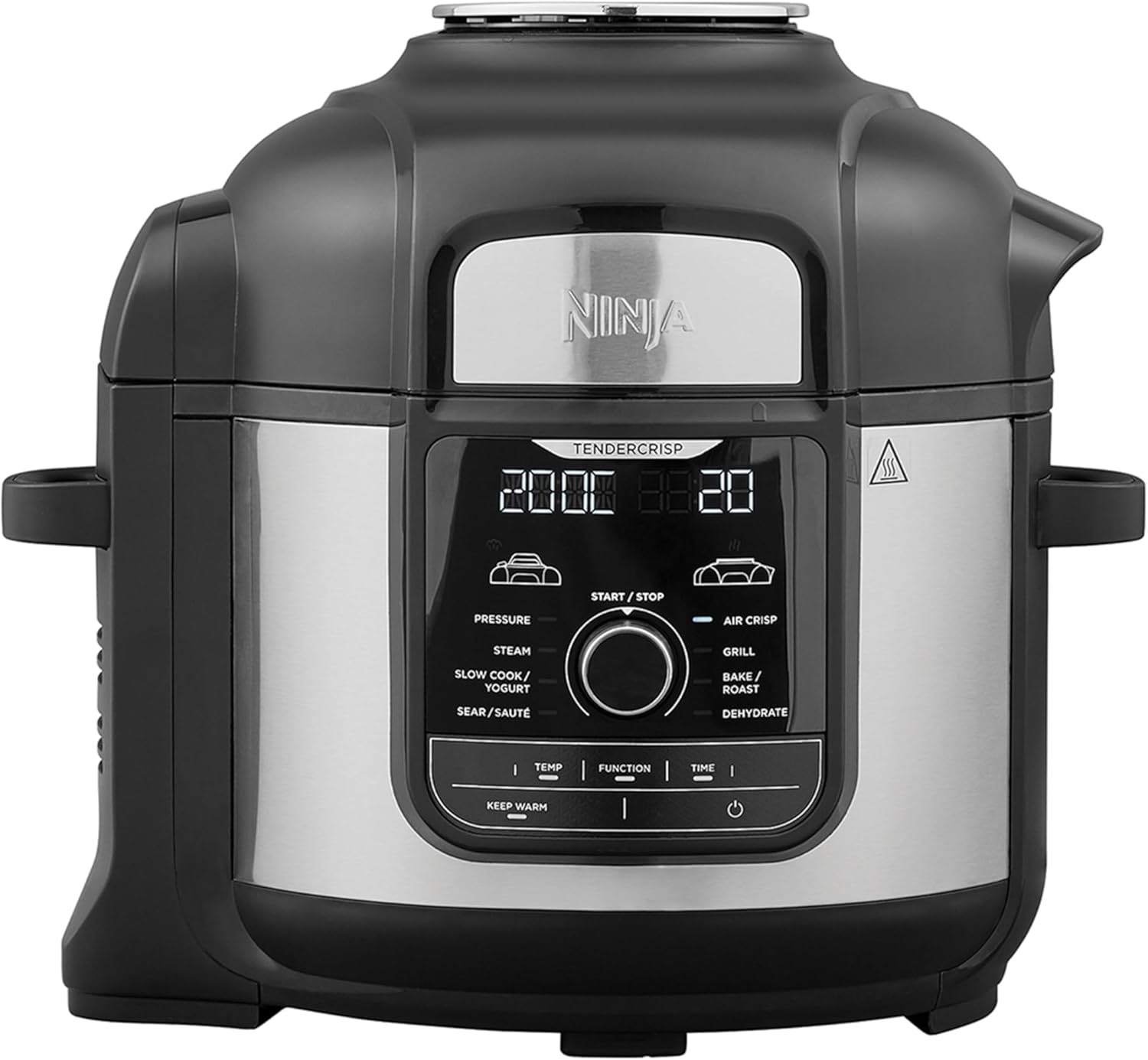 Ninja Foodi Multi-Cooker MAX [OP500EU], Tender Crisp Technology, Pressure Cooking, Air Frying, Roasting, Grilling, Steaming, Baking, Sautéing, Dehydrating, Yoghurt Making, 1460 W, Save up to 40% Energy