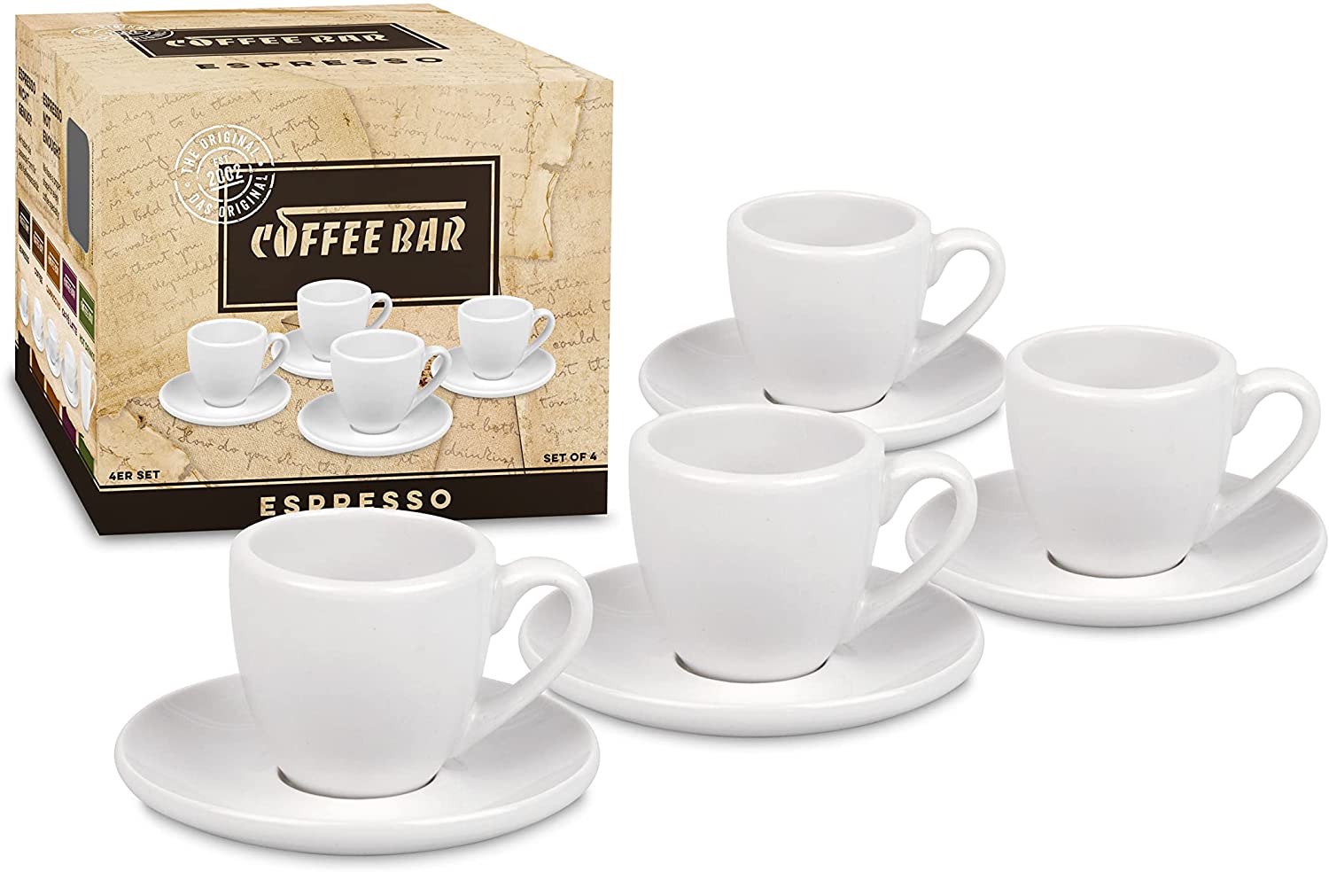 Kanitz 4pc Coffee Bar No. 1 - Espressoset - White