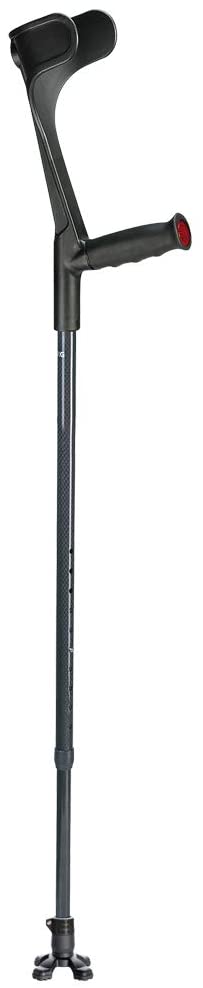 Ossenberg Forearm Walking Frame Carbon with Ergonomic Soft Grip Handles with Safety F