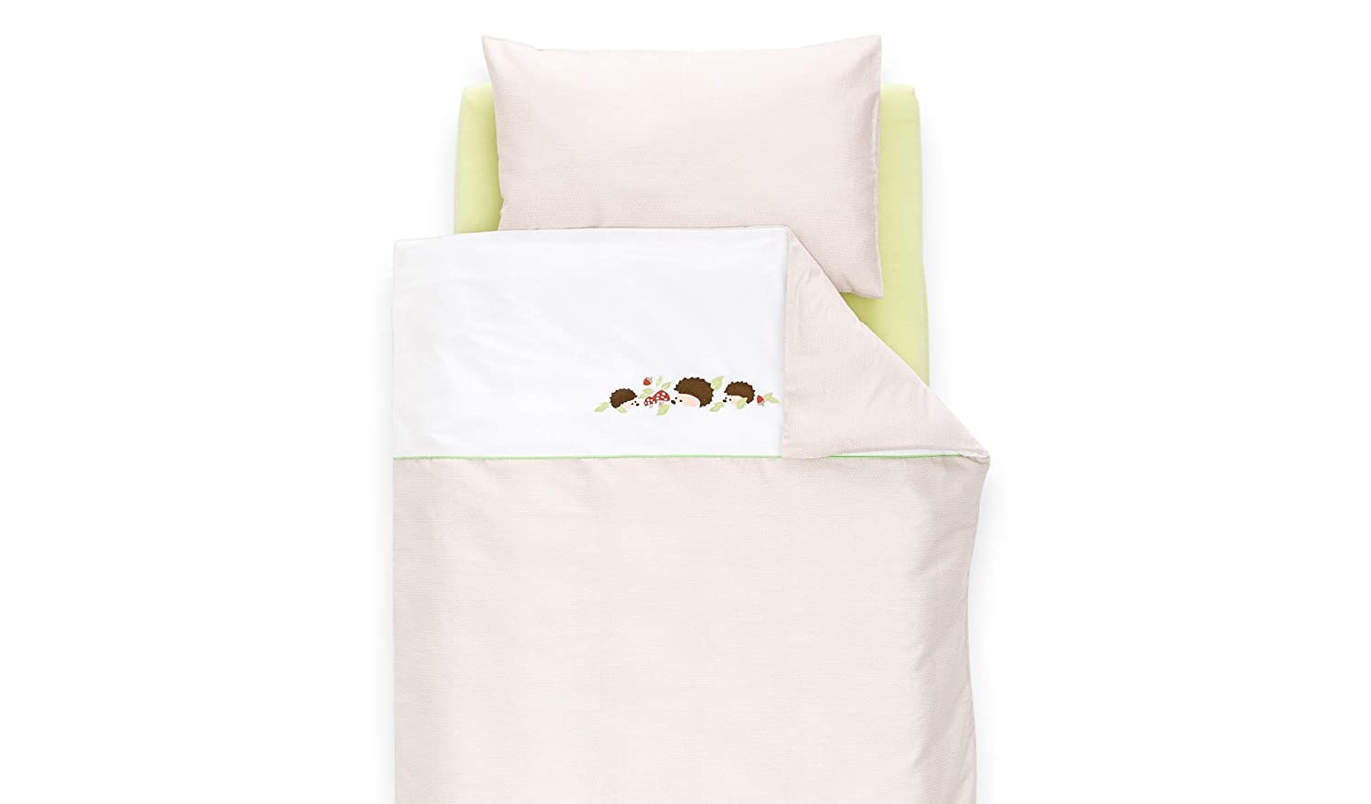 Traeumeland Träumeland TT16202 Hedgehog Family Bed Linen 100 x 135 cm Beige