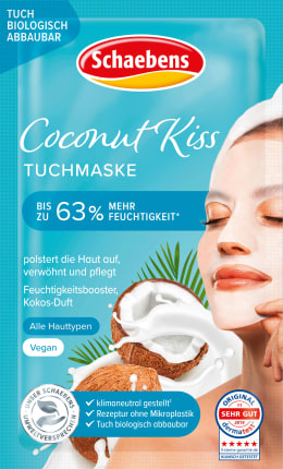 Schaebens Cloth mask Coconut Kiss, 1 pc