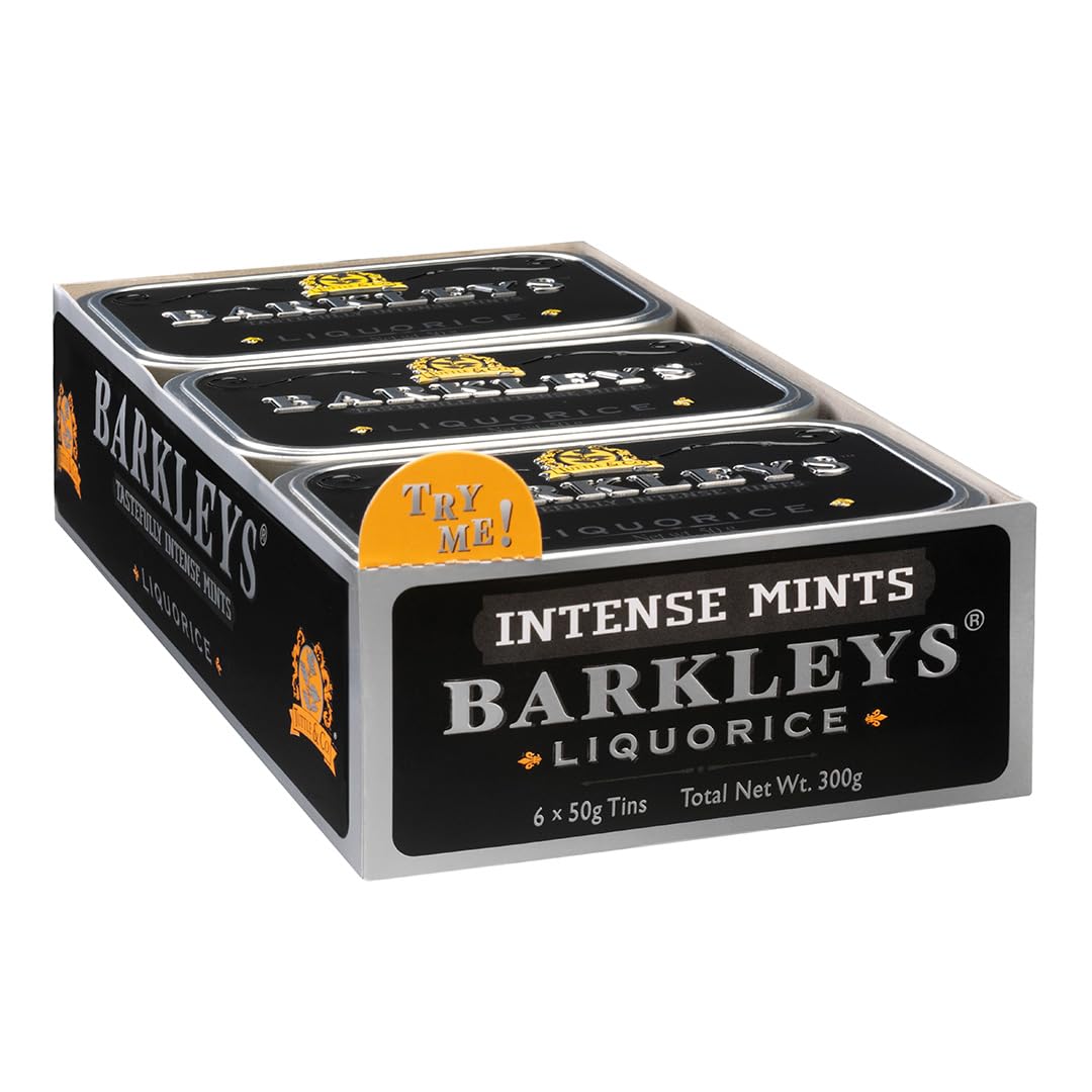 Barkleys Classic Mints Liquorice, Pack of 6 (6 x 50 g)