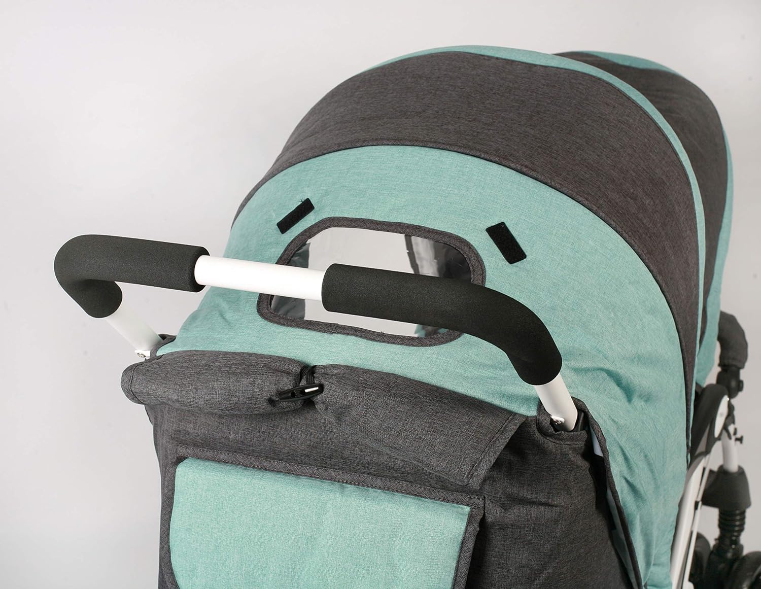 CHIC 4 BABY Duo Tandem Pushchair with Carry Bag Melange Pink 274 67 Grey