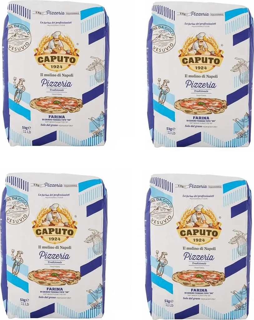 4x SOFT WHEAT FLOUR TYPE "OO" Flour Caputo Pizzeria 5Kg 20000g