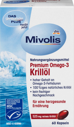 Mivolis Premium Omega-3 Krillöl, Kapseln 60 St., 45 g