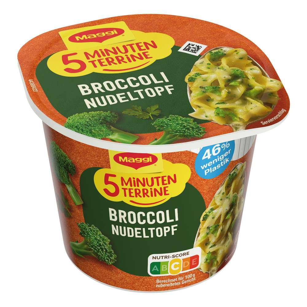 Maggi 5 minute terrine, broccoli pasta pot