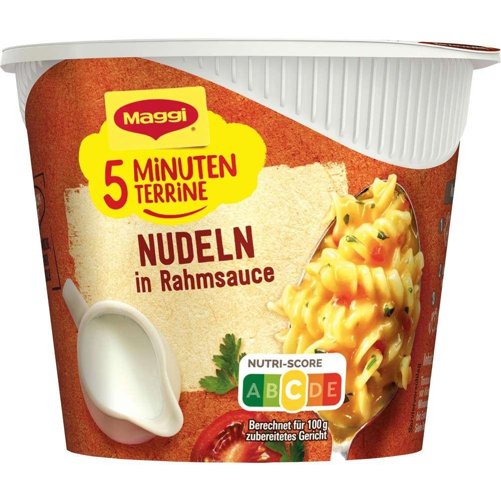 Maggi 5 minute terrine, pasta in cream sauce