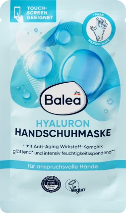 Balea Hyaluronic glove mask, 1 pc