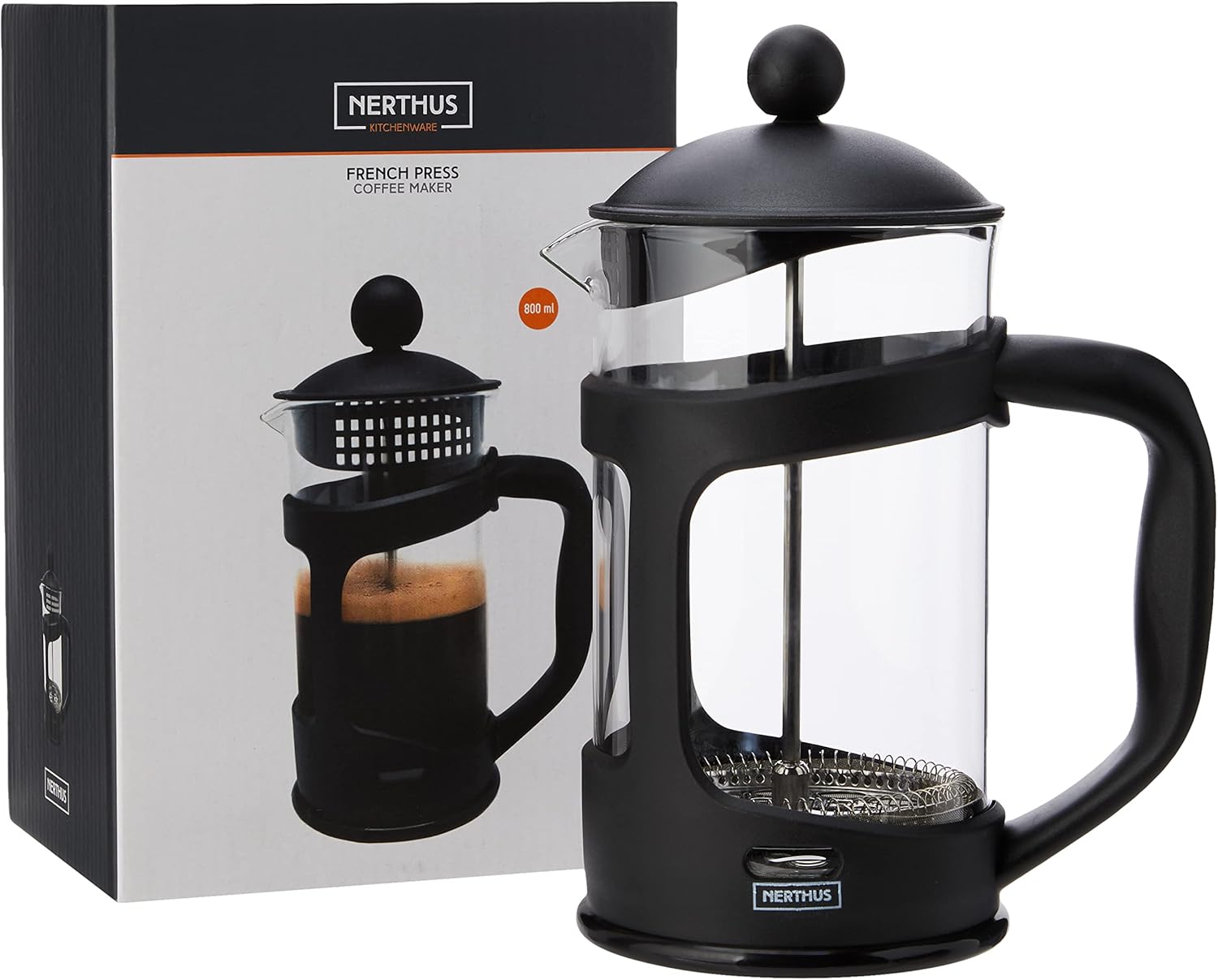 Nerthus FIH 320 French coffee maker 800 ml Black