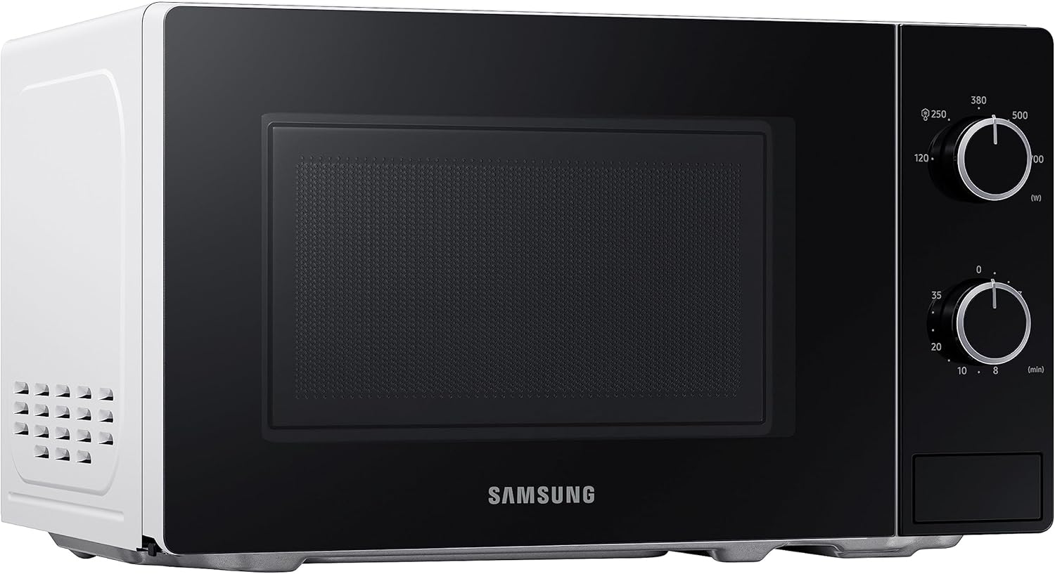 Samsung MS20A3010AH/EG Solo Microwave 700W Epoxy Cooking Chamber with 20L Volume, 5 Power Levels, Defrost, White/Black