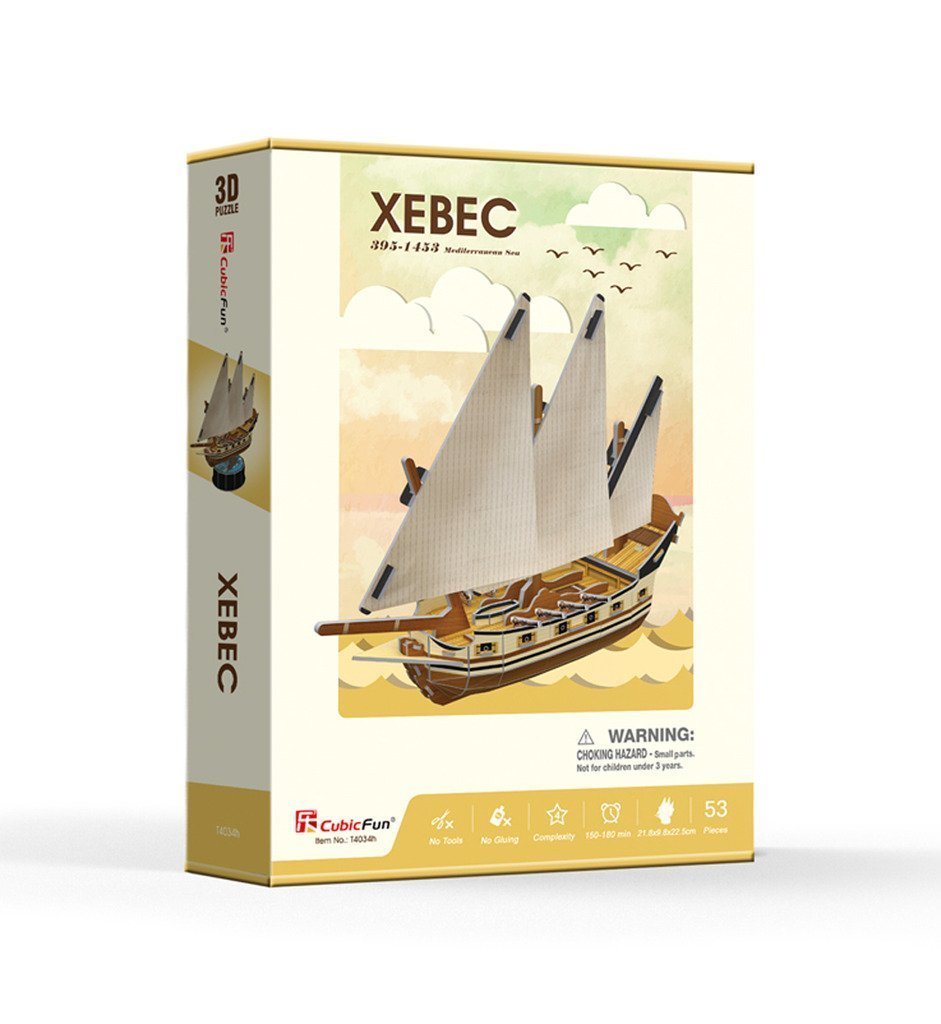 CubicFun 53 Piece Puzzle – 3D Jigsaw Puzzle – Xebec – Difficulty: 4/6