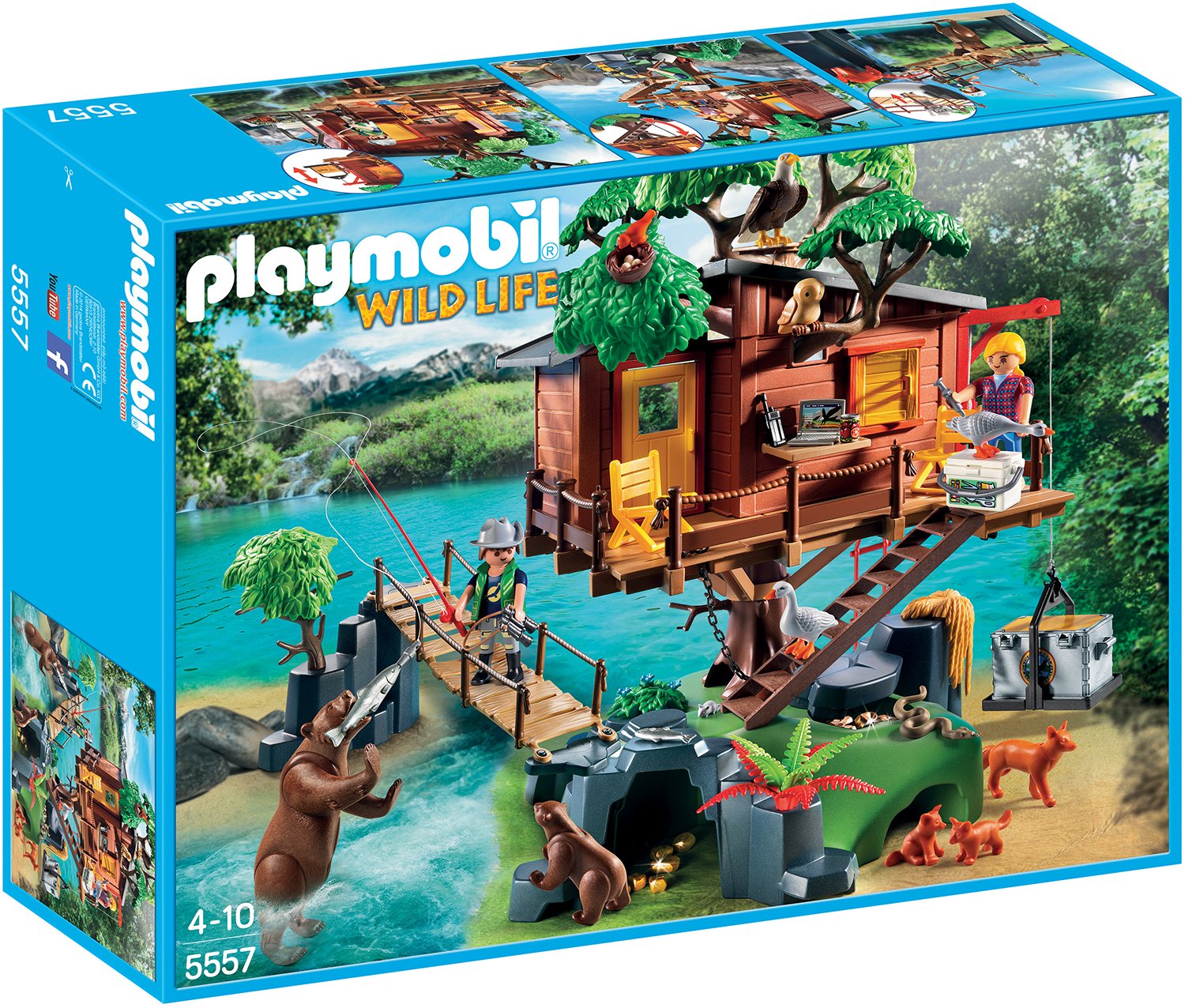 Playmobil Home Adventure On The Tree With A Suspended Bridge New