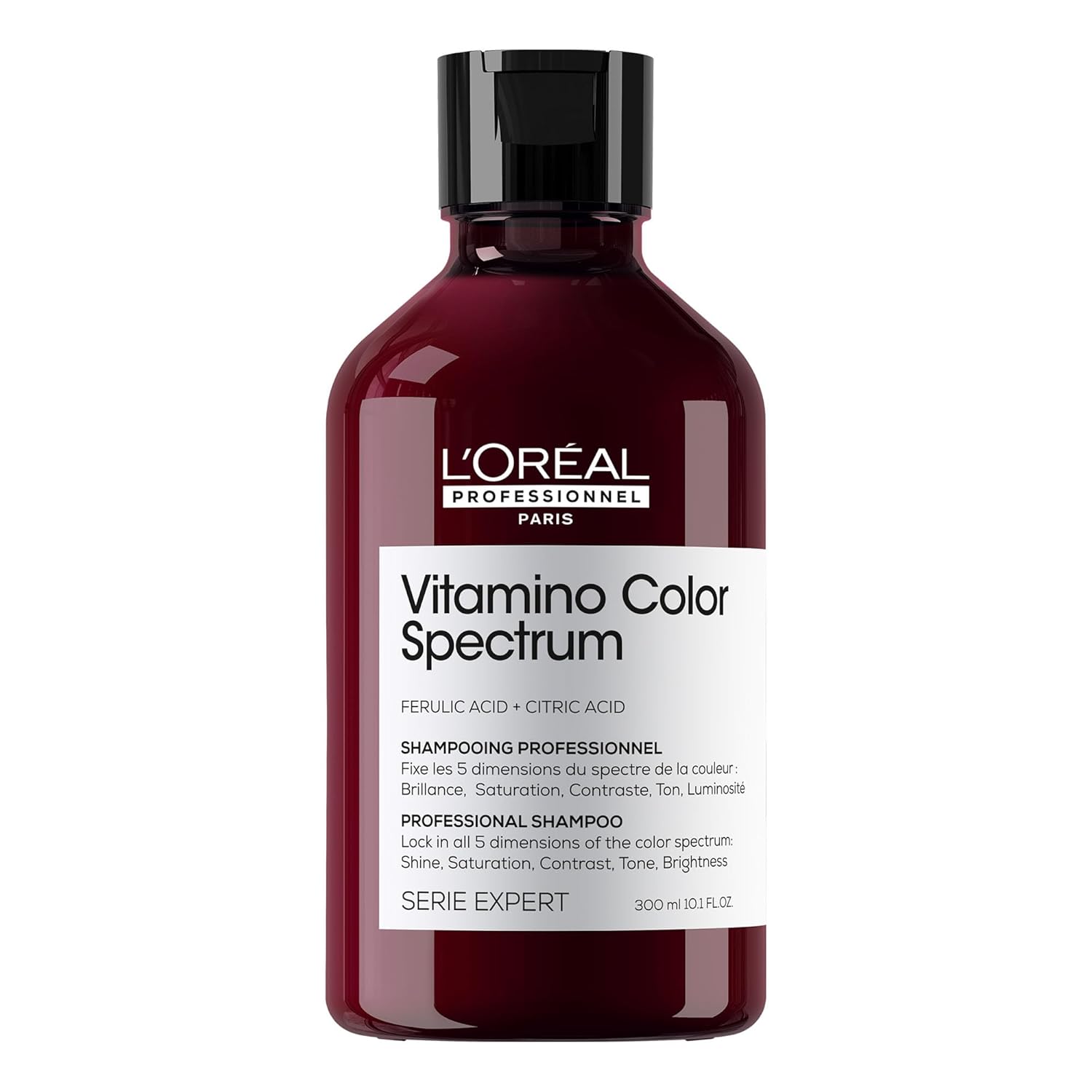 L'Oréal Professionnel L\'Oréal Professionnel Shampoo for Color Brilliance with Glass Hair Effect for Colored Hair, with Ferula & Citric Acid, Vegan, Expert Series, Vitamino Color Spectrum Shampoo, 300 ml