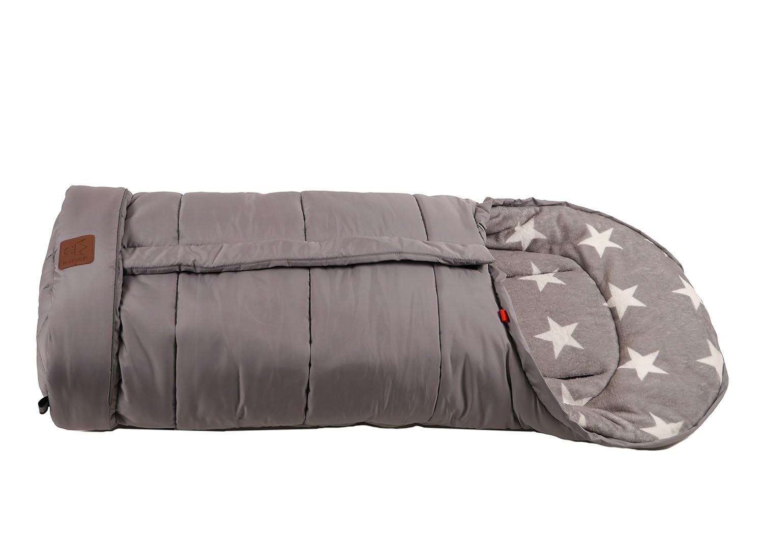 Kaiser Pram Footmuff Jooy Melange, Light Grey Melange