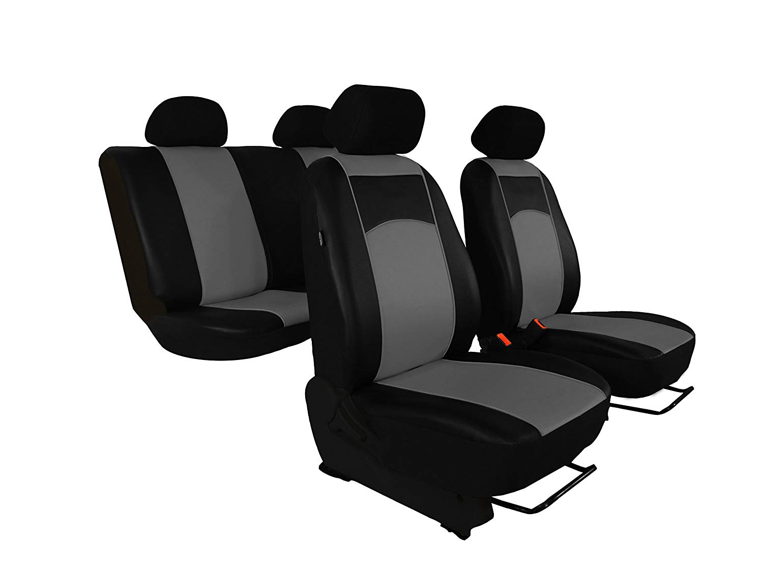 Pokter Car seat cover set for D 2012 Onwards Artificial Leather Grey.