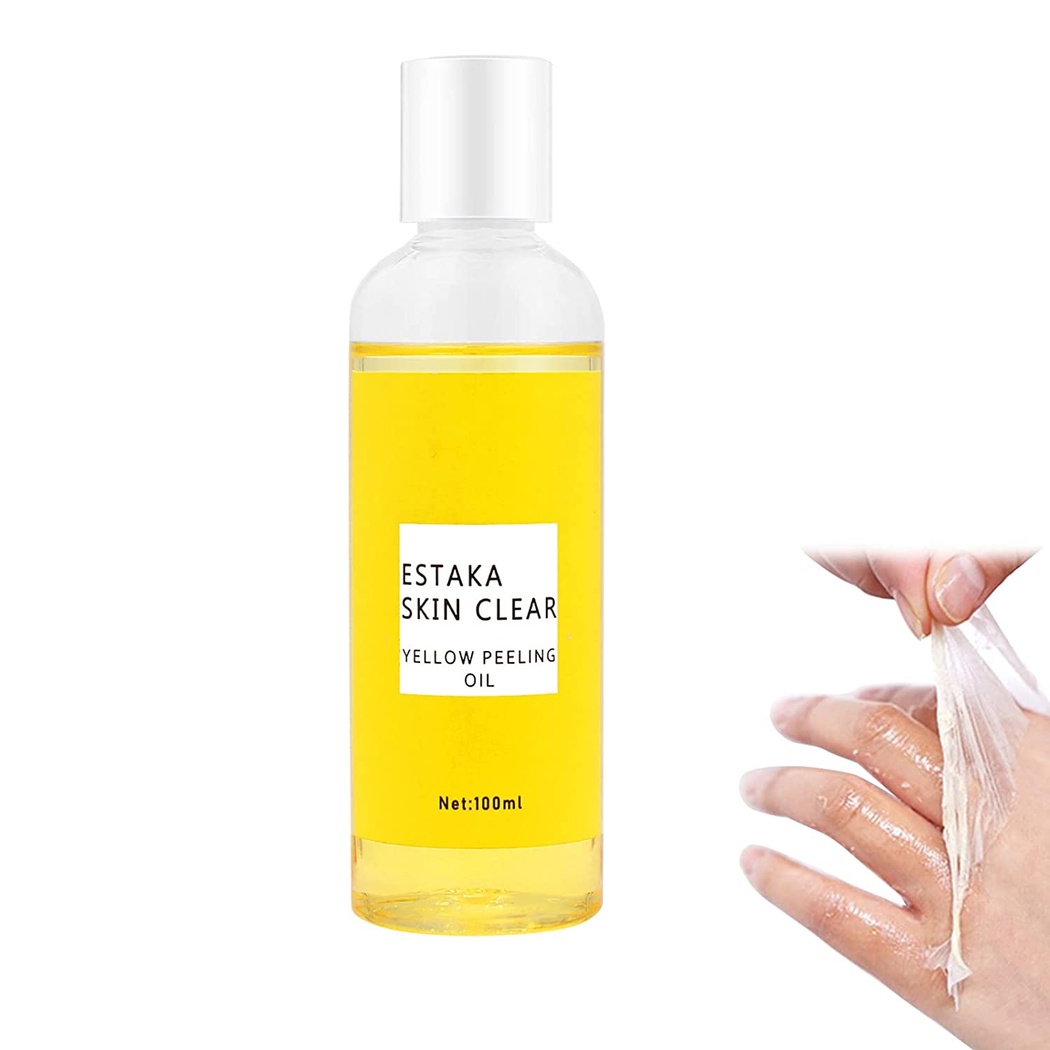 KUIRUNRX 100ML gelbes Peeling Öl Extra Stärke, aufhellendes Peeling für dunkle Haut, Körper, Gesicht, dunkle Flecken, aufhellende Komplexität