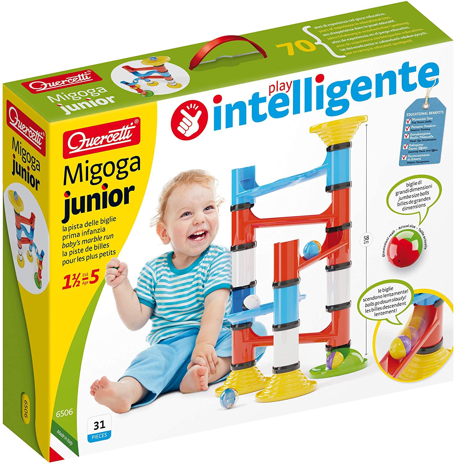 Quercetti 6506 Migoga Junior Premium 6506 Marble Run