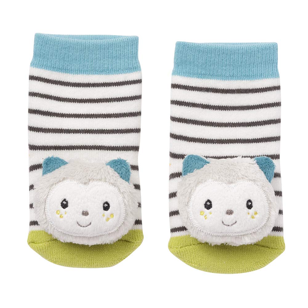 Fehn 091519 Rattle Socks Teddy Cat multicoloured