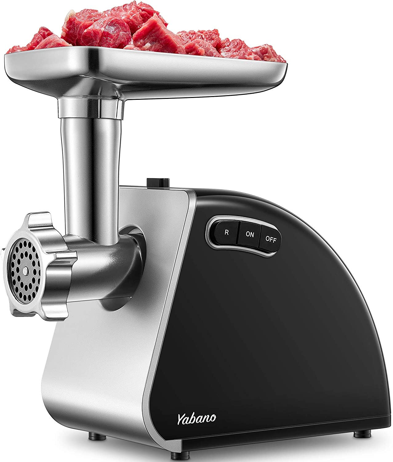 Yabano Electric Meat Mincer 3 in 1, 1300W Stainless Steel Meat Grinder & Sa