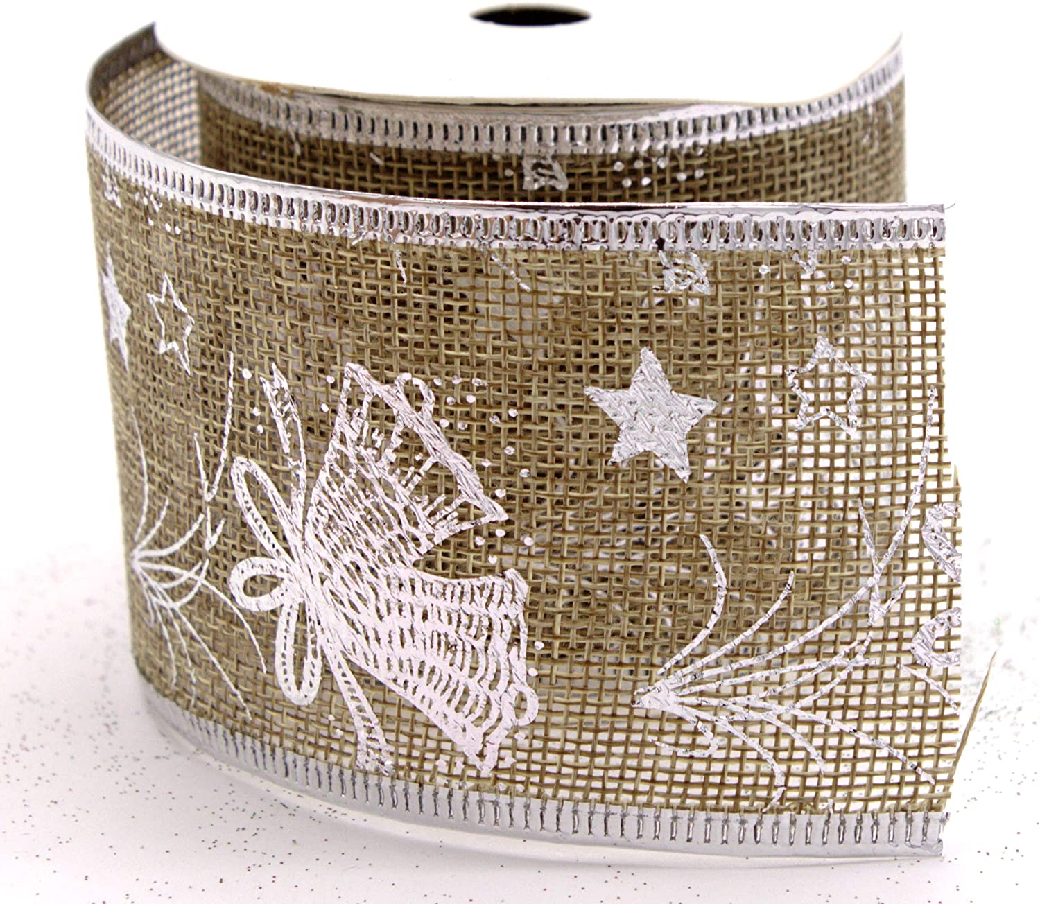 DARO DEKO Daro Decorative Ribbon 6.3 Cm X 2.7 M In Grey Or Natural - Pack Of 1 Or 3 P