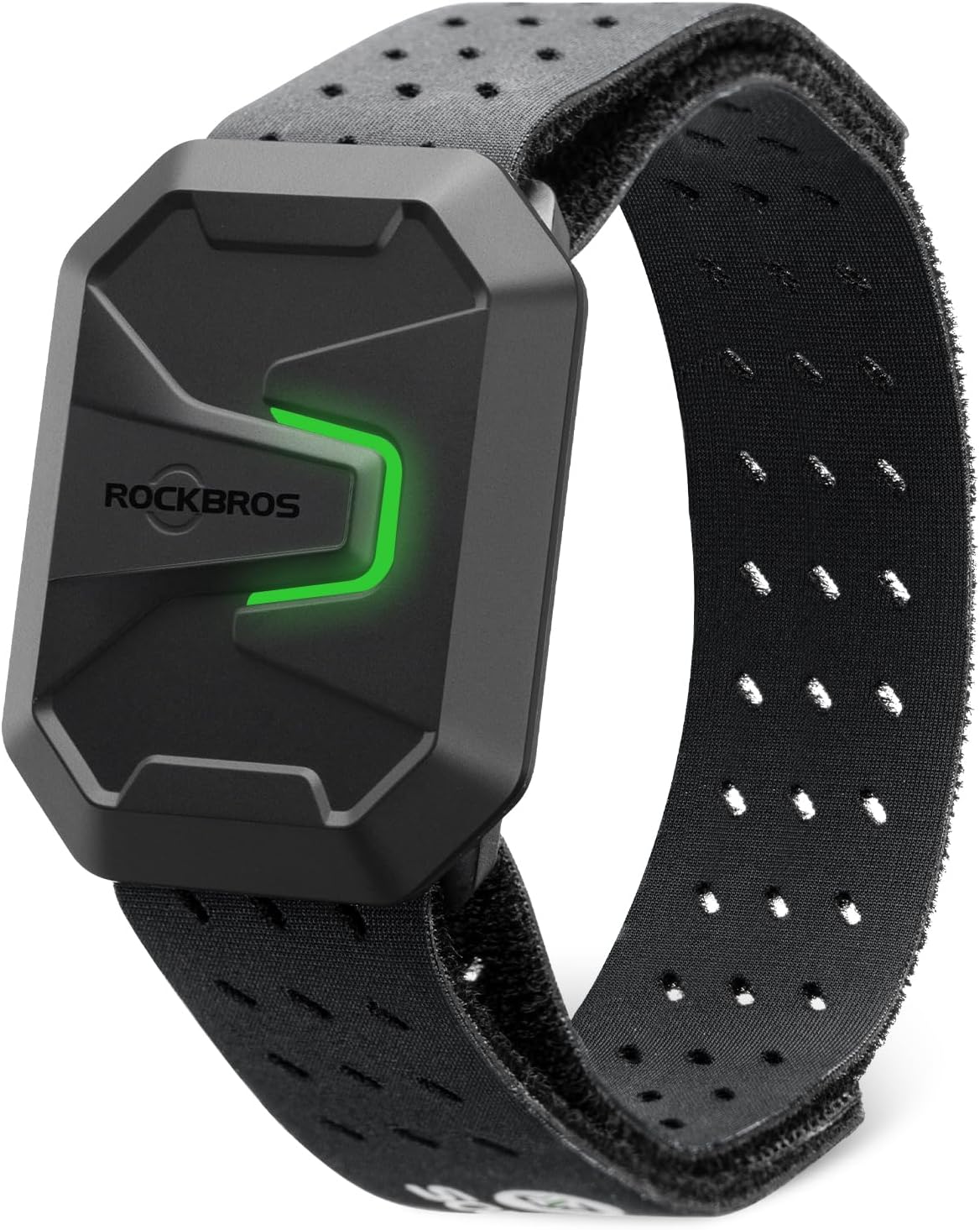 ROCKBROS Store ROCKBROS Heart Rate Monitor Bracelet, Bluetooth ANT+ Heart Rate Monitor Fitness Tracker with HR Zones LED Indicator, IP67 Waterproof Optical Pulse Sensor, 15h Battery, Magnetic Charging