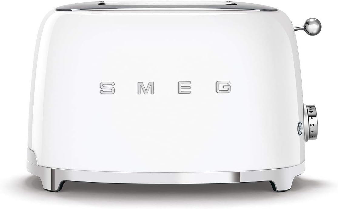 Smeg TSF01WHEU Toaster for Two Slices TSF01WHEU-white, 950 W, White