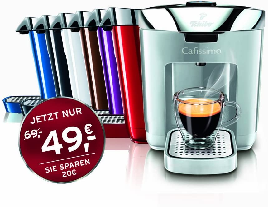 Tchibo Cafissimo Coffee Capsule Machine Duo, Piano Black