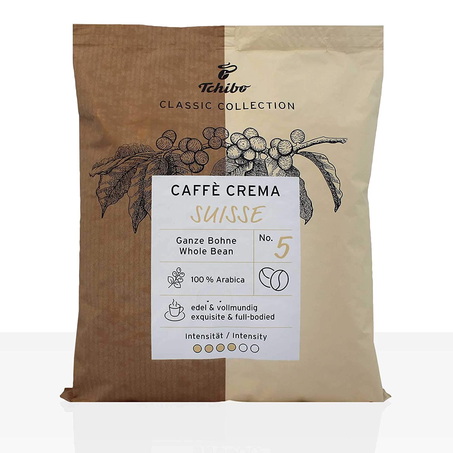 Tchibo Café Crème Suisse, Ganze Bohne - 500g - 6x