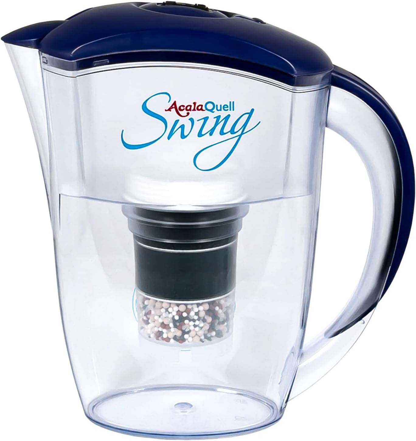 Water Filter AcalaQuell Swing Water Filter Jug | Blue | Highest Filtration Performance | Multi-Layered Filter Cartridge | PI Technology | Sponge Filter | Water Filter System | Principles of nature | intense R&D. Creates delicious-tasting and healthy water