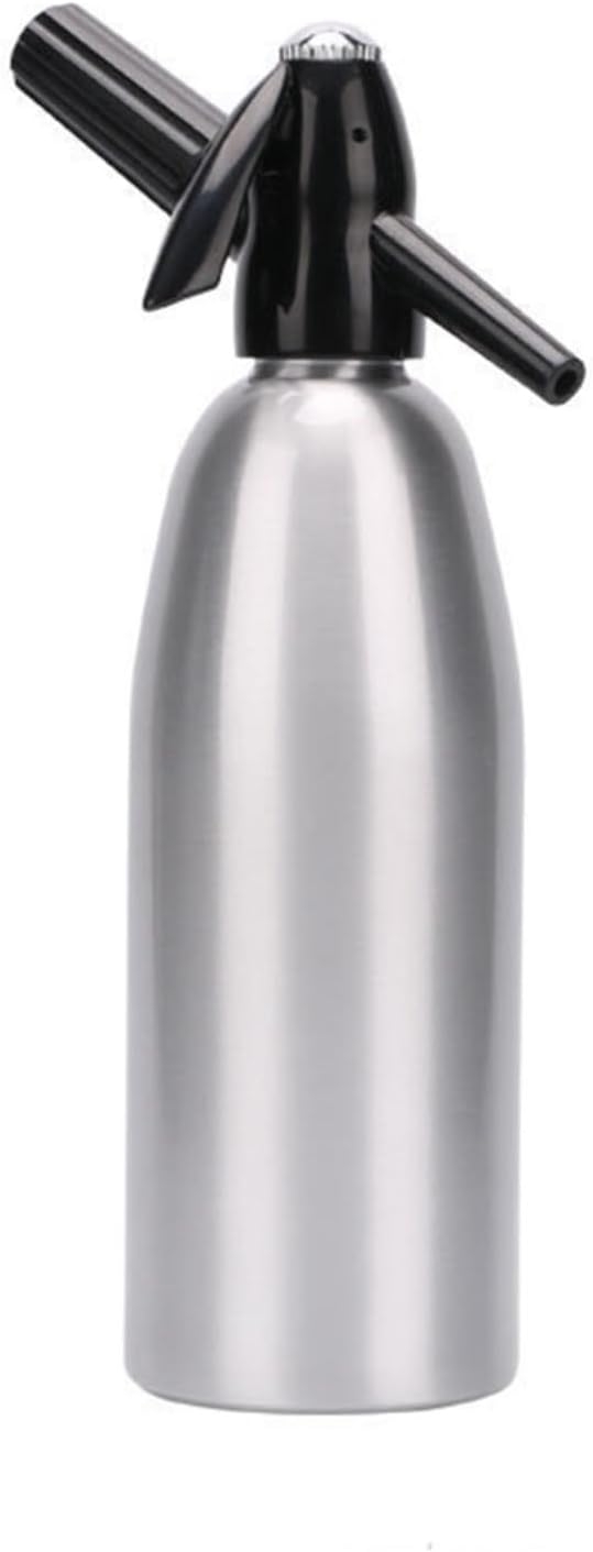 UTTASU Multifunctional Carbonated Water Machine for Soda and Sparkling Water with Compact Design, Soda Siphon, Soda Maker Bottle (Silver)
