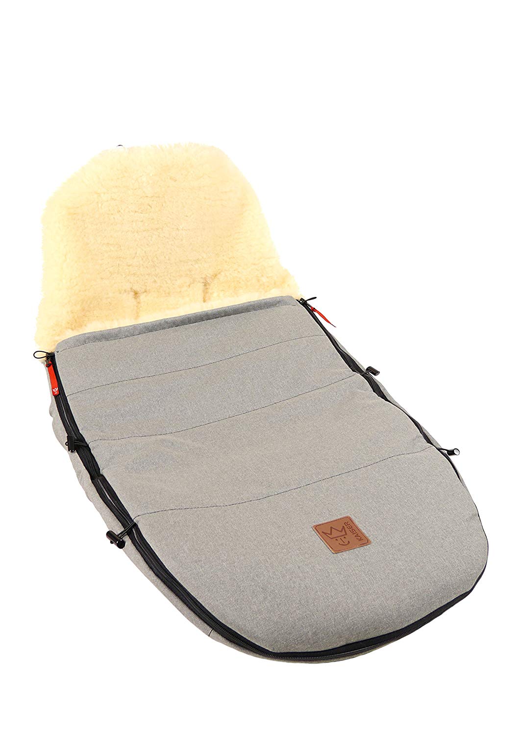 Kaiser 6512073 Pushchair Footmuff Suitable for Bugaboo and Joolz, grau melange