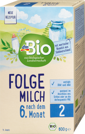 dmBio Subsequent milk 2 organic after the 6th month, 600 g