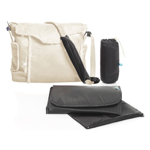 Wallaboo Nore Nappy Bag Practical Bag with Large Capacity/Change Mat/Wet Pouch/Bottle Bag cream