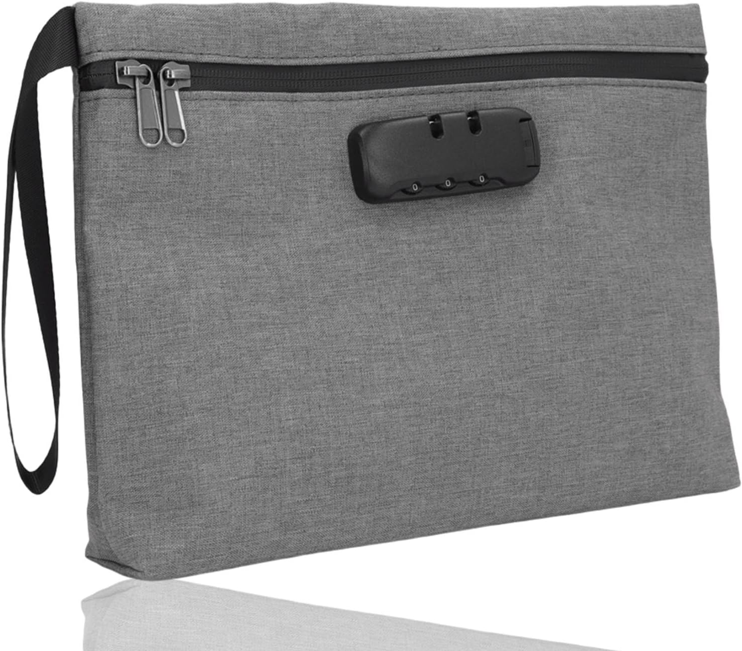HERCHR Store Travel Storage Organizer Case, Medicine Container, Odor Proof Bag with Combination Lock, Odor-Proof Stash Bag, Carbon Food Container for Travel, 11.8 x 7.9 cm, #1, Casual