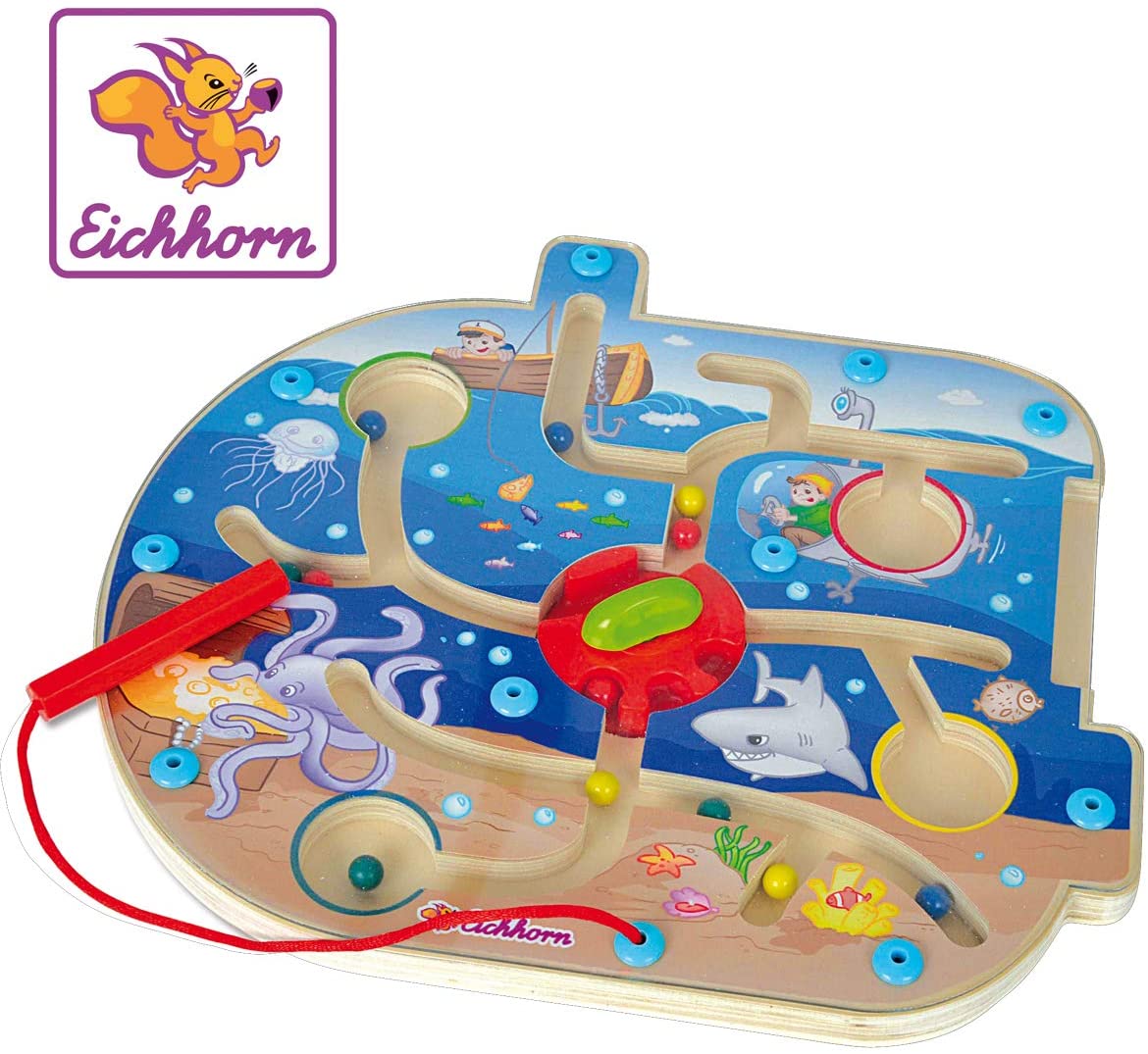 Eichhorn 100003628 Puzzle with Magnetic Function, 25 x 22.6 cm, Motor Skills Game