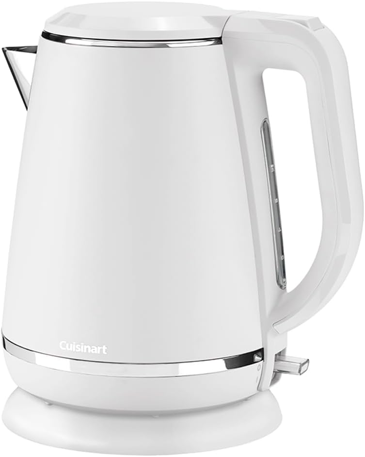 Cuisinart Kettle | Fast Boiling Wireless Kettle 3KW | White, Stainless Steel, Matte Finish | 1.5L Capacity | Part of Coordinated Kettle and Toaster Sets