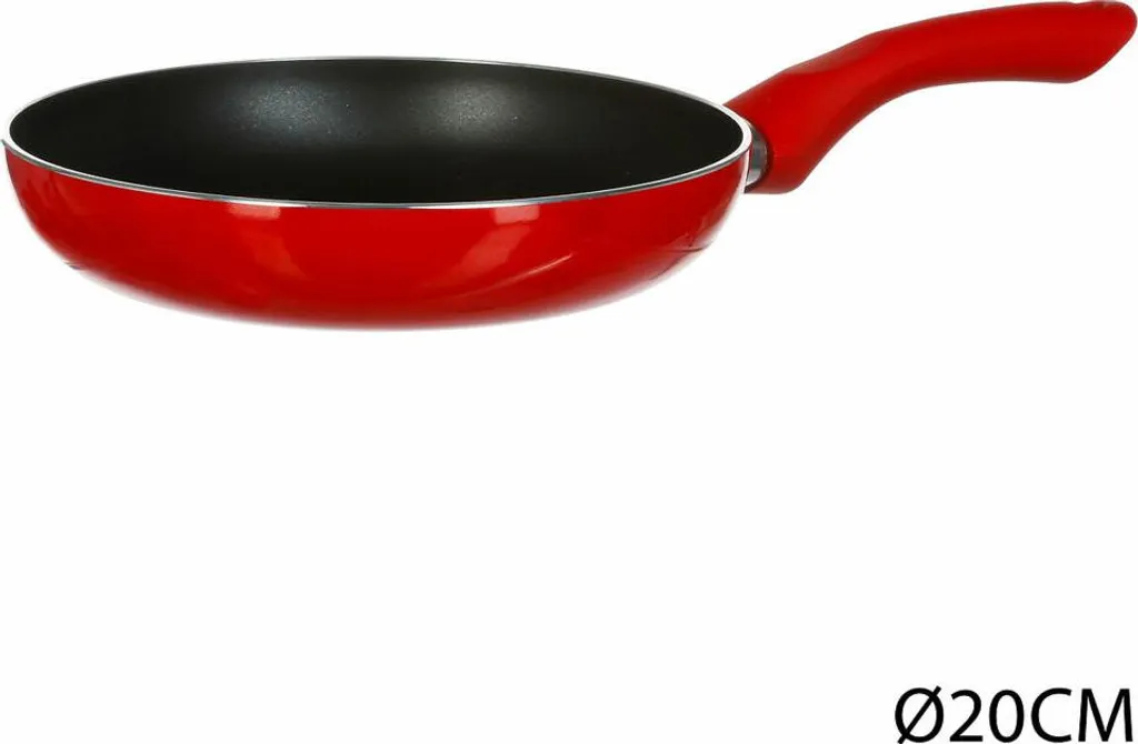 JJA 5five Simply Smart Essential Frying Pan, non-stick, aluminum, plastic, red, 20 cm, 128840