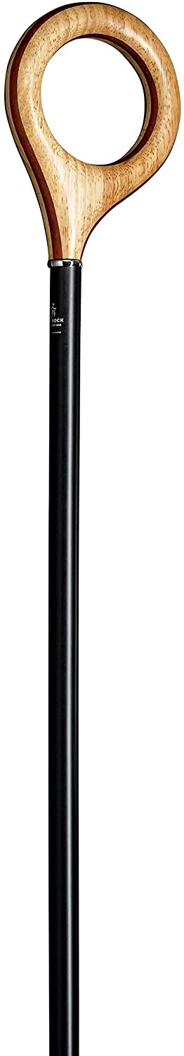 Stock-Fachmann Orbit Walking Stick Matt Black Beech Material Length 90 Cm To 112 Cm Maximu