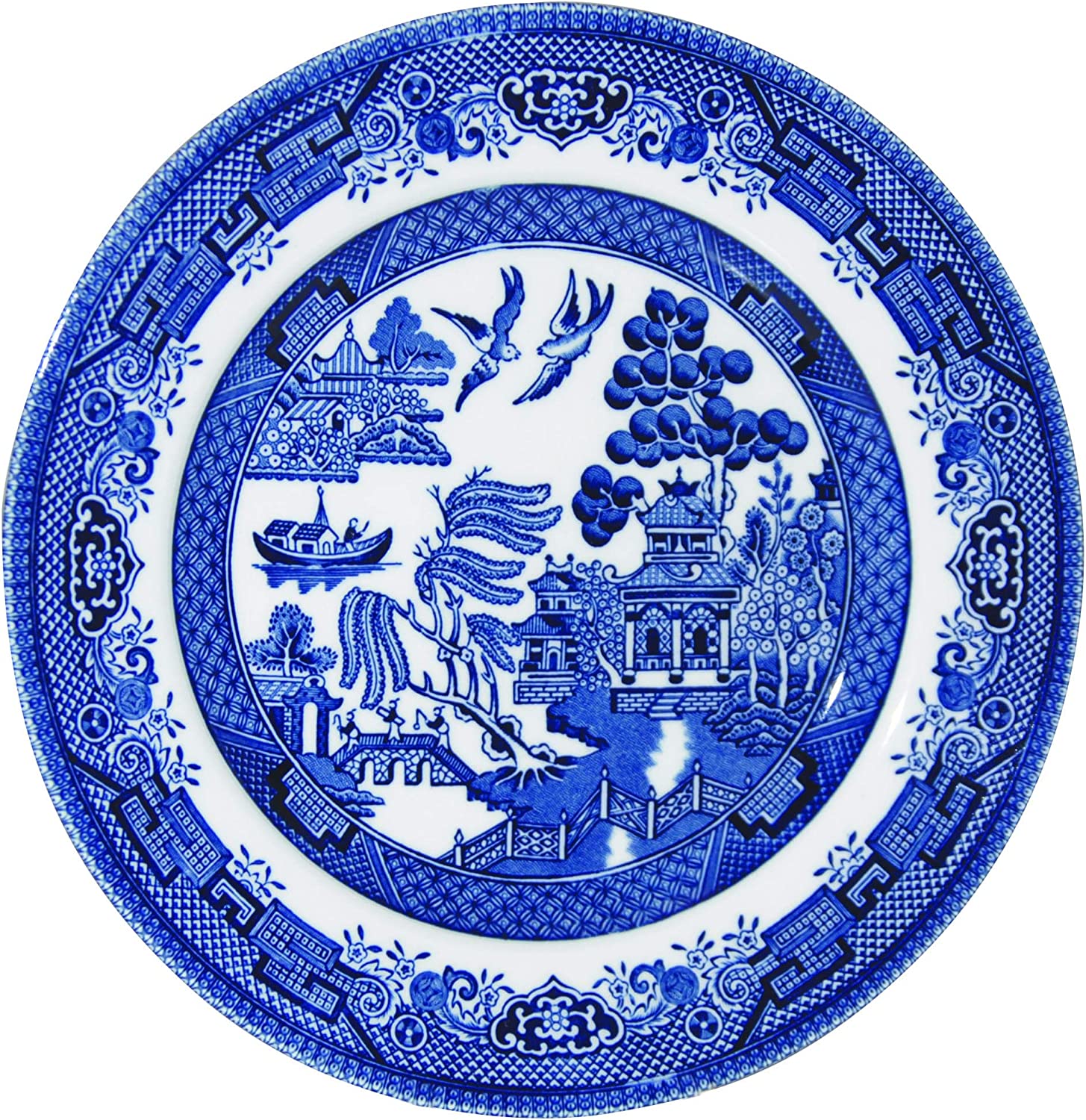 Churchill Fine China Stoneware Set of 6 Side Plates 6.5 Inches Blue Willow