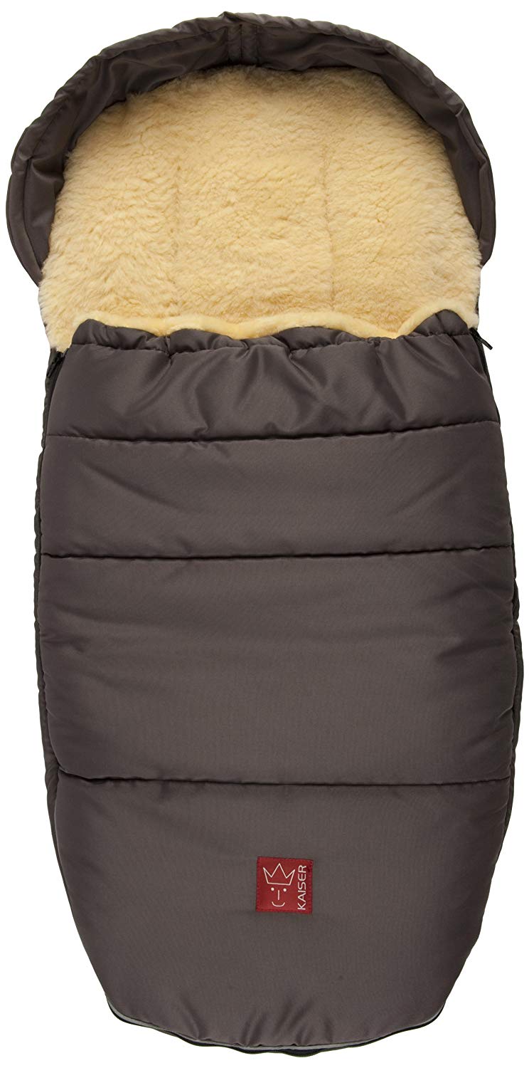 Kaiser Lammfell Fußsack Lenny, anthracite