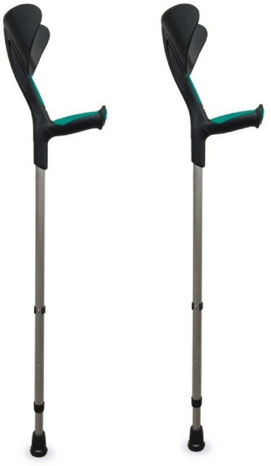 Queraltó Pack Of 2 Aluminium Crutches With Anatomical Handle