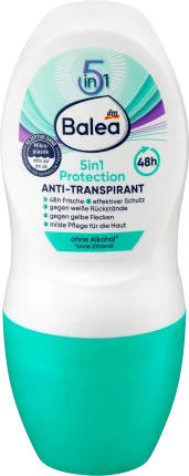 Balea Antipanspirant DEO Roll-on 5in1 Protection, 50 ml