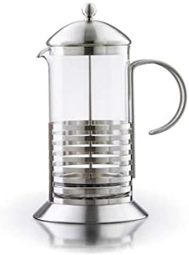 Meindekoartikel BORAL Coffee and Tea Maker with Filter Sieve Stamp Jug Glass and Stainless Steel 1 Litre