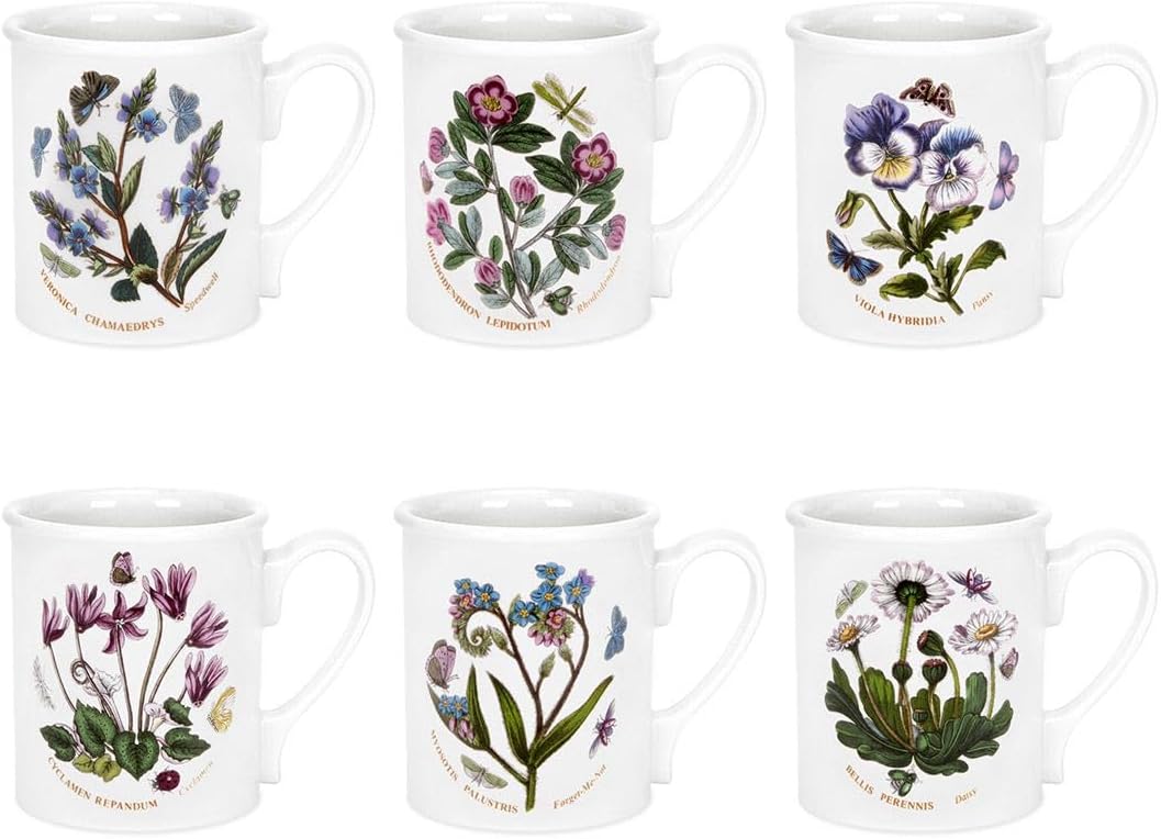 Portmeirion Botanic Garden - 9oz Breakfast Mug - Set of 6